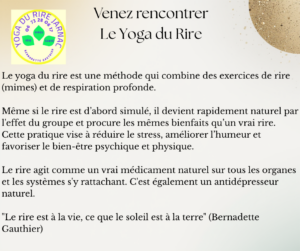 Le Yoga du rire